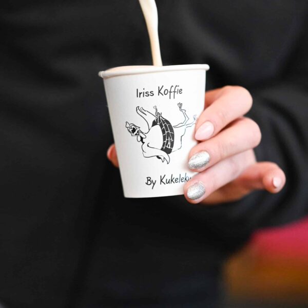 Capu van Iriss Koffie op de markt Capu van Iriss Koffie op de markt